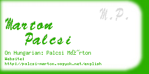 marton palcsi business card